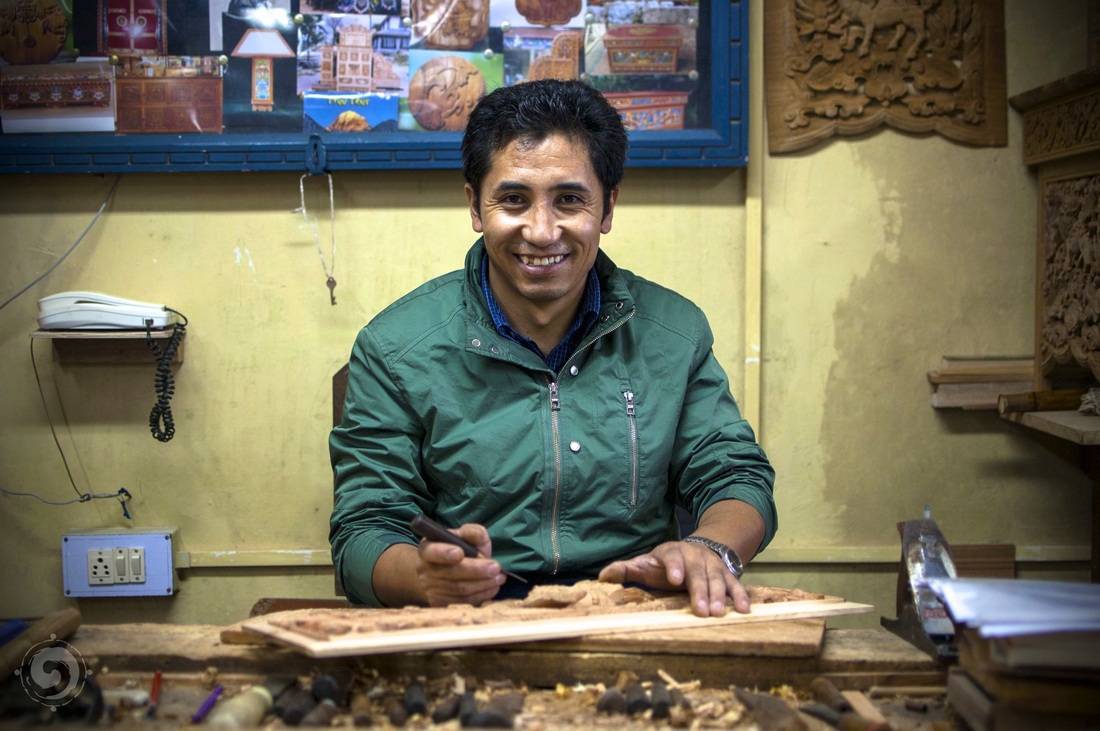 Gyaltsen, Woodcarving Master